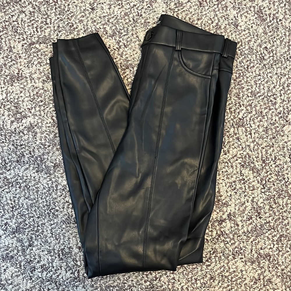 ZARA skinny leather pants